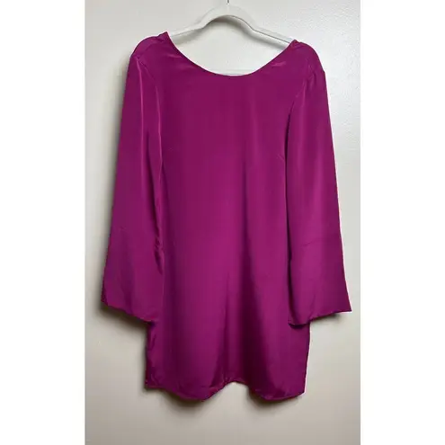 Cuyana Silk V-Back Dress in Amethyst NWT Sz. S