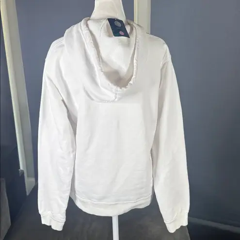 J. America Women’s White Embroidered MIAMI College Hoodie Size L NEW