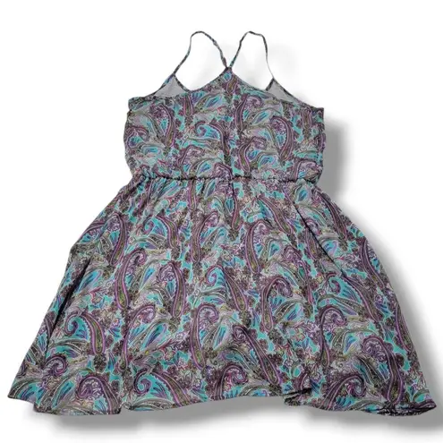 Mimi Chica Dress Size Large Womens Mini Dress Sleeveless Spaghetti Strap Paisley Women's Dress