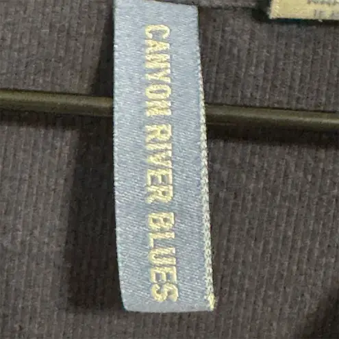 Canyon River Blues Thermal T-Shirt XL Navy Blue Ribbed Knit 100% Cotton Grunge