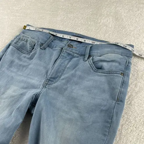 NYDJ Marilyn Straight Crop Jeans Womens 6 Blue Cool Embrace Lift Tuck Mid Rise