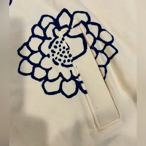 Vintage Sport Savvy Floral Jacket Size Large Yellow and Navy Blue