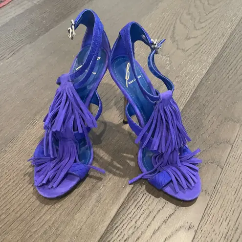 Brian Atwood  fringe cutout heels