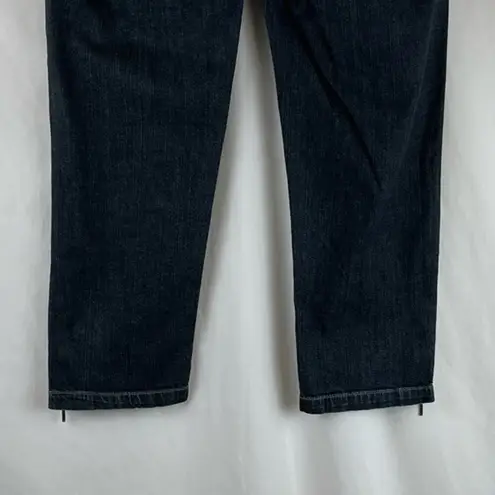 Banana Republic  Skinny Leg Dark Wash Crop Boho Jeans