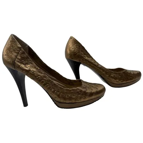 Andrew Geller Golden Goddess Woven Heels Step Up Your Shoe Game