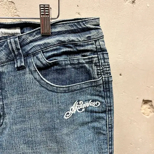 Akademiks Vintage Y2K Akdmks Floral Embroidered Low Rise Bootcut Jeans 15/16 32