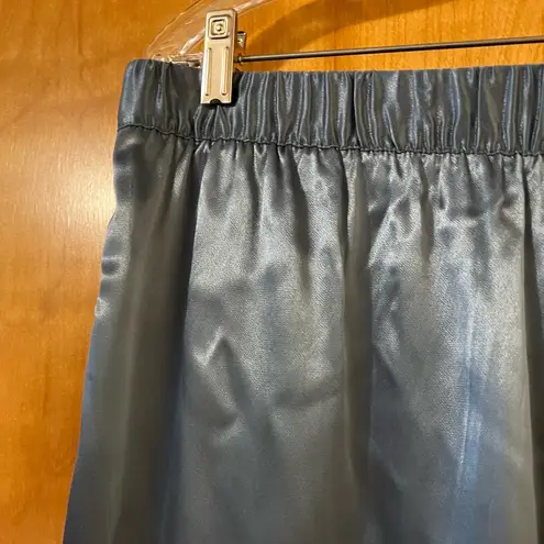 Soft Surroundings Nirvana Pants Straight Leg Blue Satiny Feel NWT Large 14-16