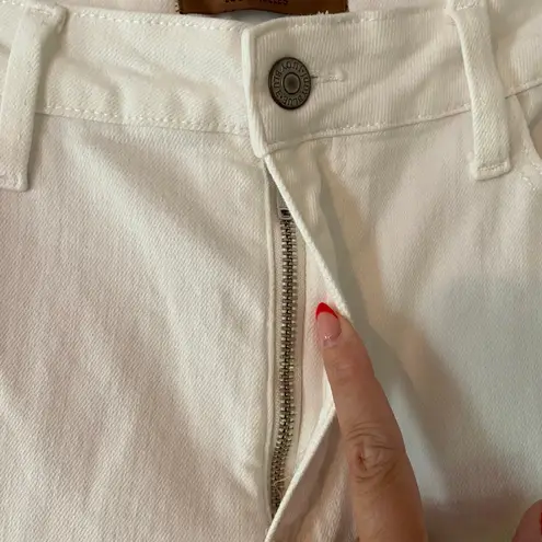 Judy Blue Boyfriend Fit White Jeans High Rise Straight Leg Women's size 15 / 32