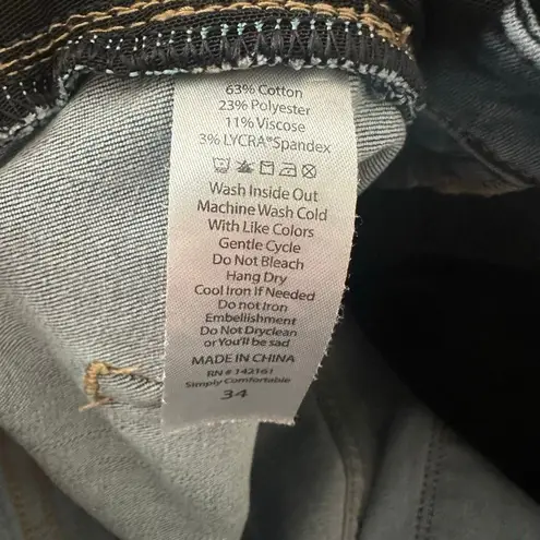 LuLaRoe  distressed ankle skinny size 34 stretchy jeans