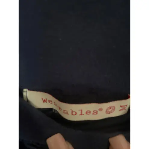 XCVI Wearables The Trace Skirt in Classic Navy Blue Mini Stretch Medium M CASUAL