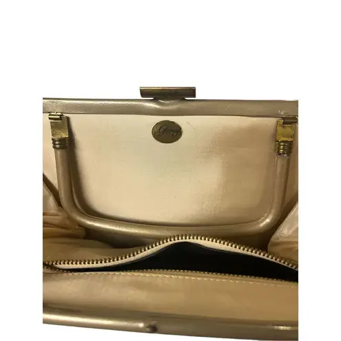Vintage Garay clutch style purse champagne color Tan