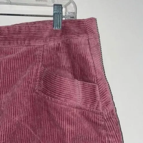 a.n.a ✅ Mauve Purple Corduroy Striped straight Skirt Neutral Basic Staple