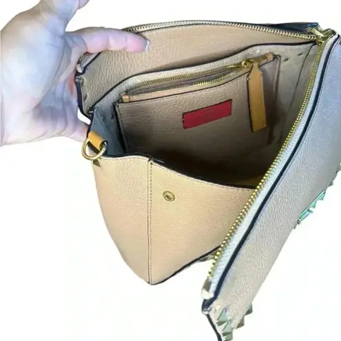 Valentino Garavani Vitello Rockstud Hype Shoulder Bag.