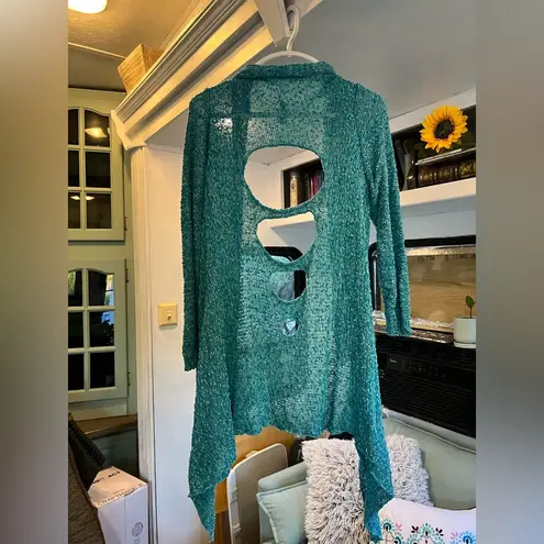 Georgina Estefania Knit Cutout Shrug Sweater (size: large)