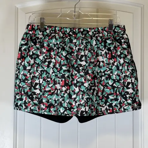 Be inspired Women Abstract Athletic Plus Size Skort Shorts Workout Tennis Sz L #