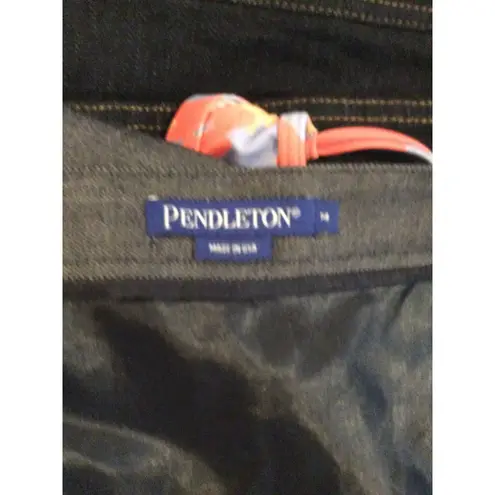 Pendleton Vintage 100% Virgin Wool Pencil Skirt Blue VNC Size 14 Denim