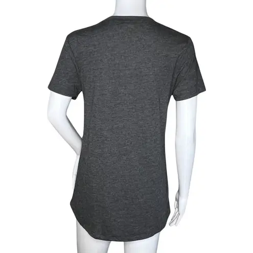 Harry Potter Shirt Womens Small Gray White Graphic Tee Trouble Geek Movie Nerd