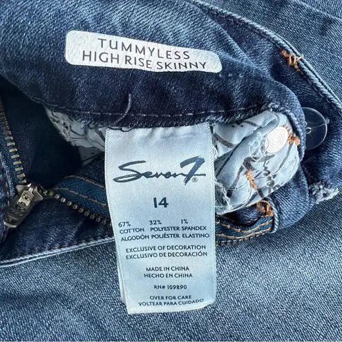 Seven7 jeans Tummyless High Rise Skinny stretchy 14