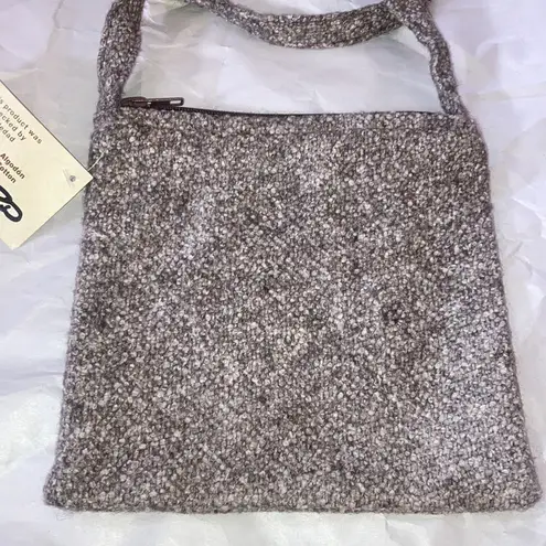 Small Brown & White Hilana Ecuador Crossbody Purse