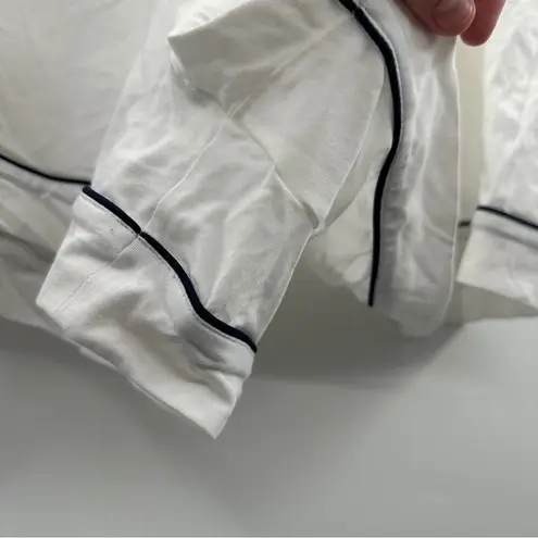 J.Crew White & Navy Blue Pajama Pull-On Shorts Sz 3X