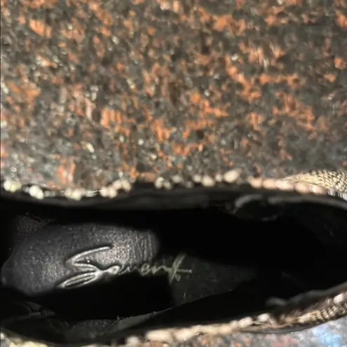 Seven7 Eve Boot Snakeskin Patterned Ankle Boots