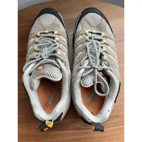 Merrell Moab Ventilator Taupe Womens Hiking Shoes Size 10 Vibram Outdoor Suede