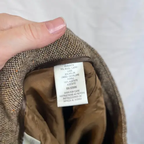 Casual Corner VTG Brown Tweed Pants 75% Wool Made in Italy Lined Size 8* Classic