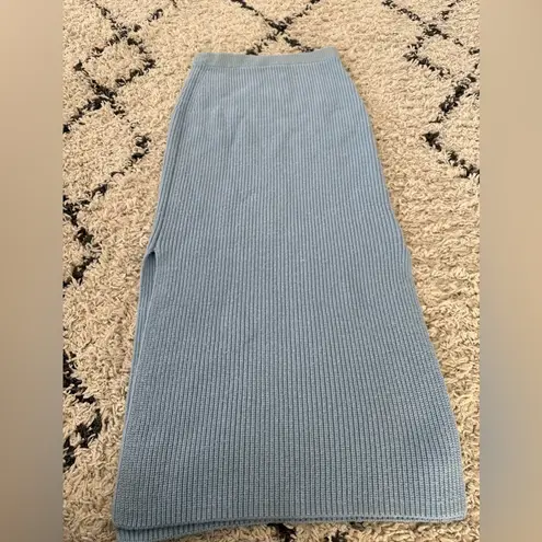 Suboo Isla Knit Maxi Skirt Blue