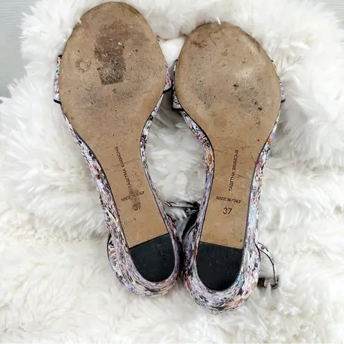 Tabitha Simmons Juniper Floral wedge sandals Size 6