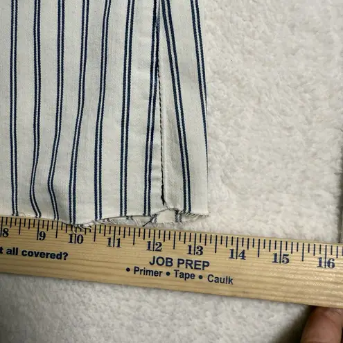 Judy Blue Super Flare Jeans Size 5 / 27 White Navy Stripe High Rise Festival