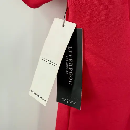 Liverpool Los Angeles Dress Size 6/28 NWT Tulip Sleeve Sheath Pink Punch Office