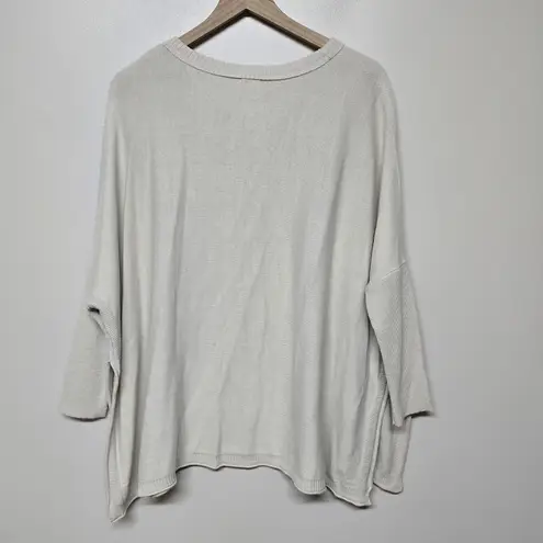 MERSEA Catalina Sweater Sand Neutral Coastal Travel Layering Size One Size