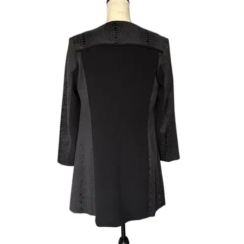 Lucy Paris Black Long Jacket 3/4 Sleeve Casual Formal