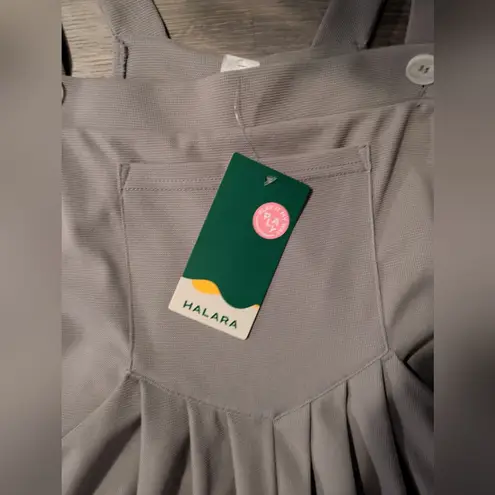 Halara  Adjustable Strap Button Waffle Casual Jogger Dungarees Mink Ash Medium