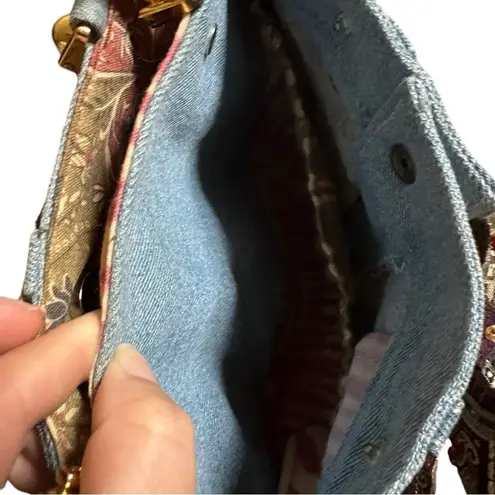 Vintage Braciano Denim Shorts Purse Handbag Belt Pockets 90s Blue