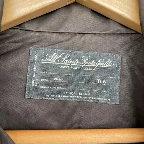 All Saints Spitalfields Bevin Trench dress sz 10