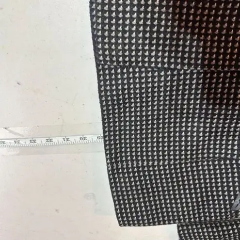 Vintage Precis Women's Houndstooth Double Breasted Blazer Jacket Black White 12