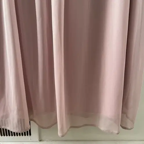 David's Bridal David’s Bridal Bridesmaid Gown Homecoming Prom Dress Size 4 Pink One Shoulder