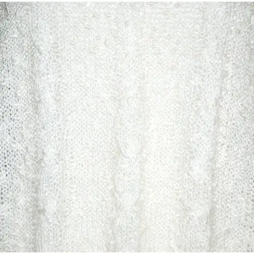 Vintage Queen Bee Oversized Ivory Sweater Size 44 US M Neutral Sleeveless Vest White Size M