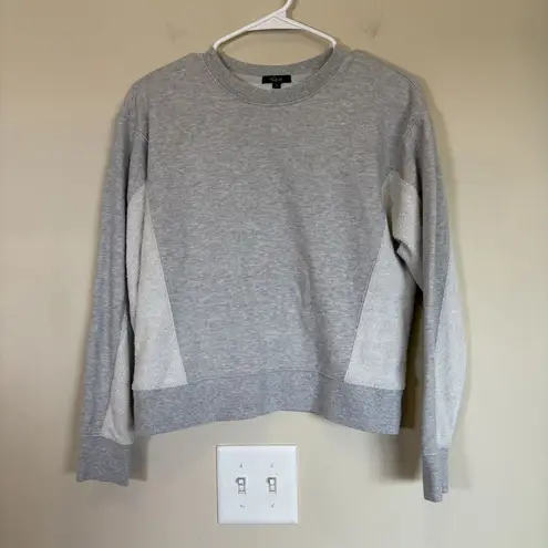 Rails Dani Heather Grey Sweatshirt Crewneck two tone Women's Small - Image 2