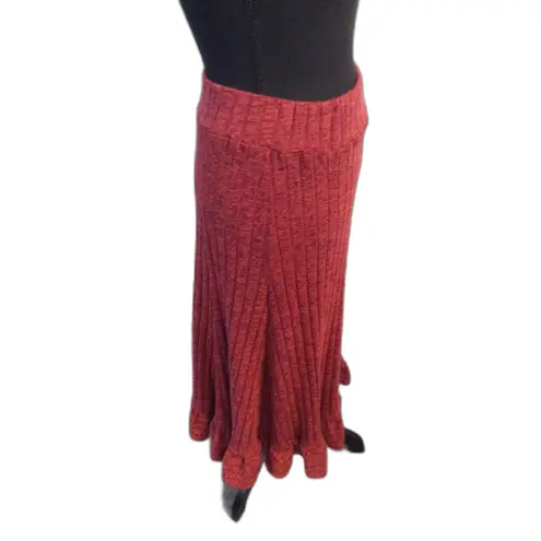 Anthropologie Pauline Midi Sweater Knit skirt XSP RED VNC Size undefined