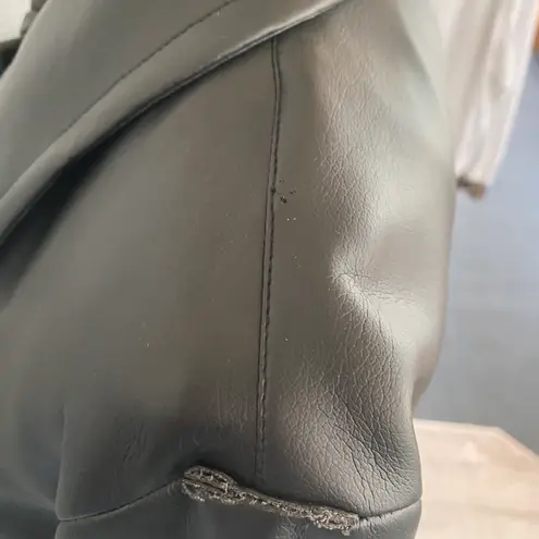 Rave 4 Real vintage women L shiny polyurethane trench coat Black Size L