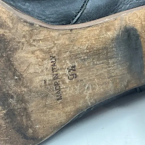 Madewell  Billie Boots Black Leather Ankle Booties Western Boho