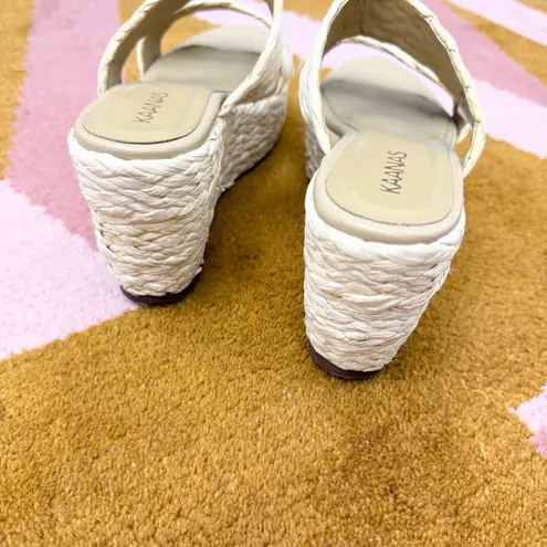 Kaanas Tenerife Natural Raffia Platform Sandals