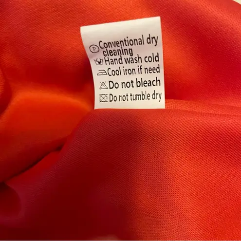 A Line Swing Mini Floral Dress Boho Deep V Neck Ruffle Open Back Junior Size XL Red