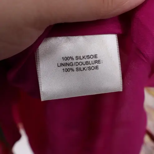 Haute Hippie Silk Tiered Chevron Print Camisole Dress Size L