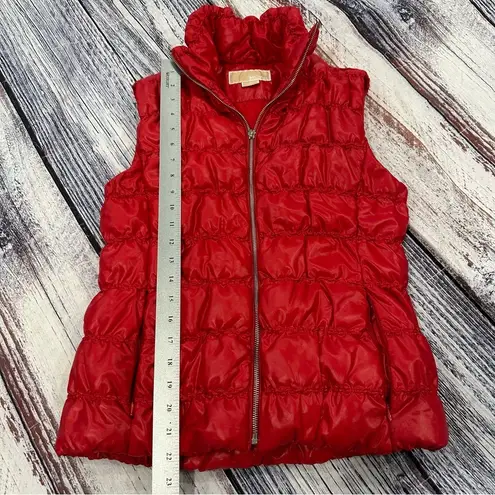 Michael Kors Down Insulated Red Puffer Vest