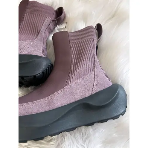 The North Face  Women's Halseigh Knit Waterproof Snow Boots Light Mauve Size 7 pu