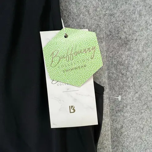 Buffbunny Shark Bite One Piece Swimsuit Womens XS Black Strappy Cheeky Beach NEW