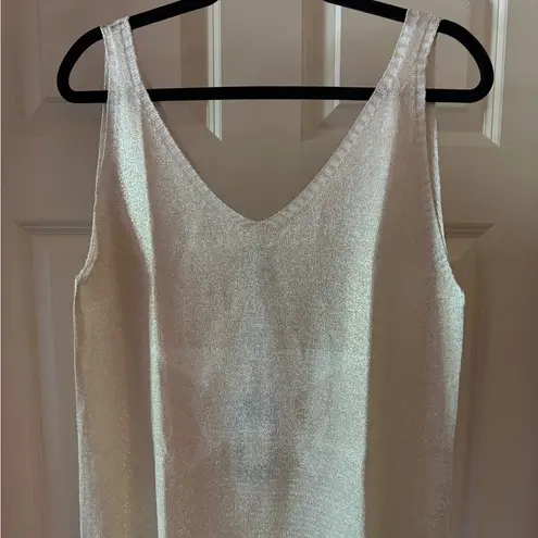 Gold Shimmer Camisole Top with V